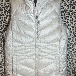 The North Face Women's white puffer Vest